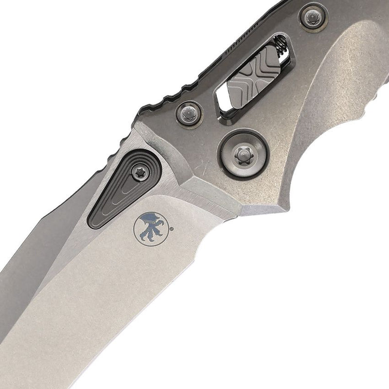 Microtech Amphibian Mini Ram-Lok Bronze Smooth Titanium Folding Knife [137MRL-10MS1]