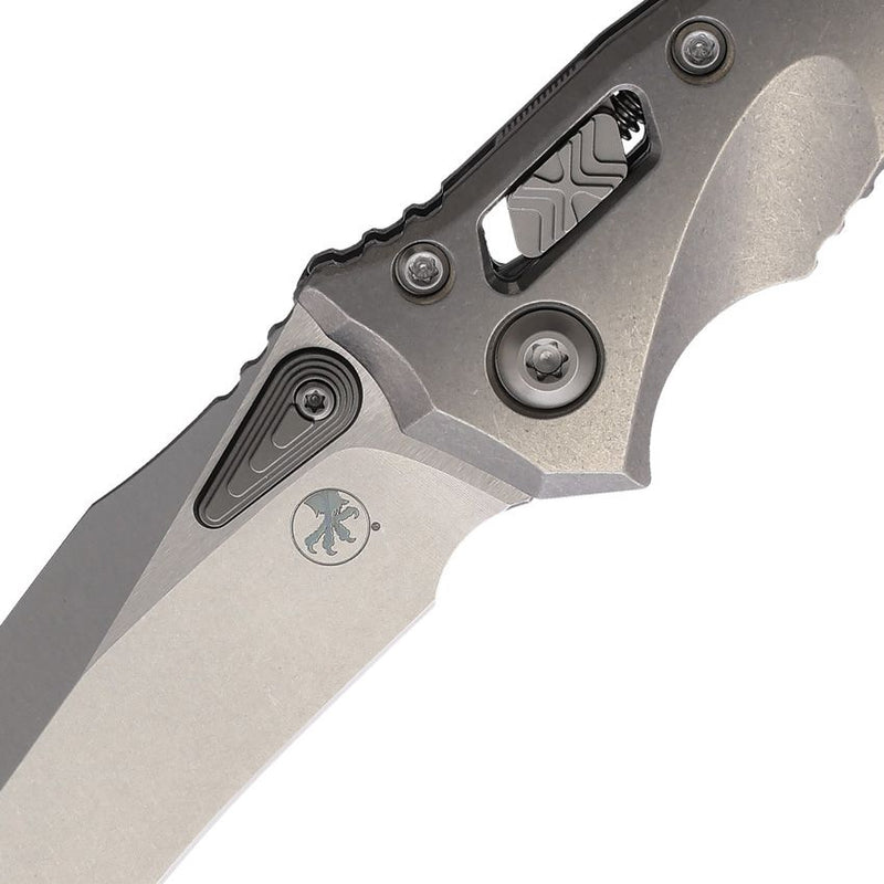 Microtech Amphibian Mini Ram-Lok Smooth Titanium Folding Knife [137MRL-10MS2]