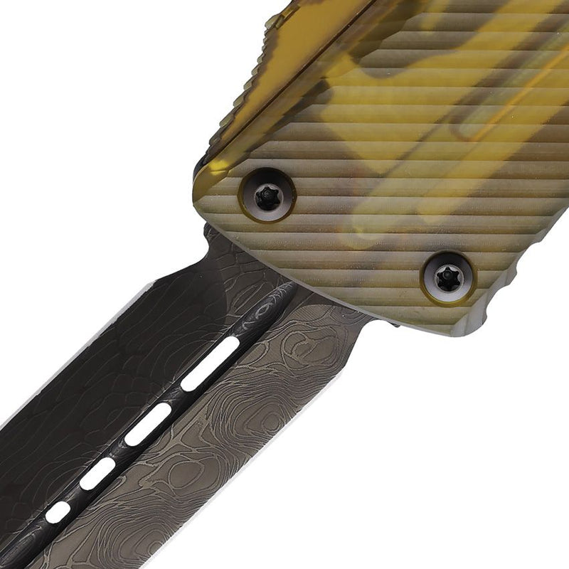 Microtech Auto Combat Troodon D/E Damasc [142-16DLCTULS]