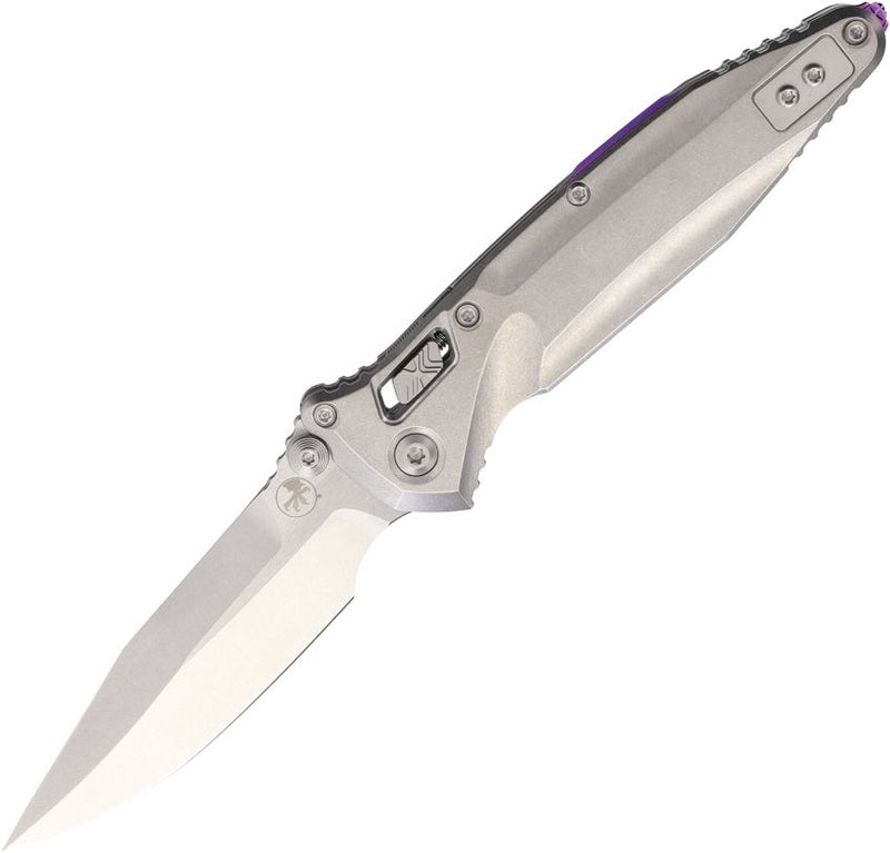 Microtech Socom Delta Ram-Lok Marfione S Purple Smooth Titanium Folding Knife [159RL-10SMS4]