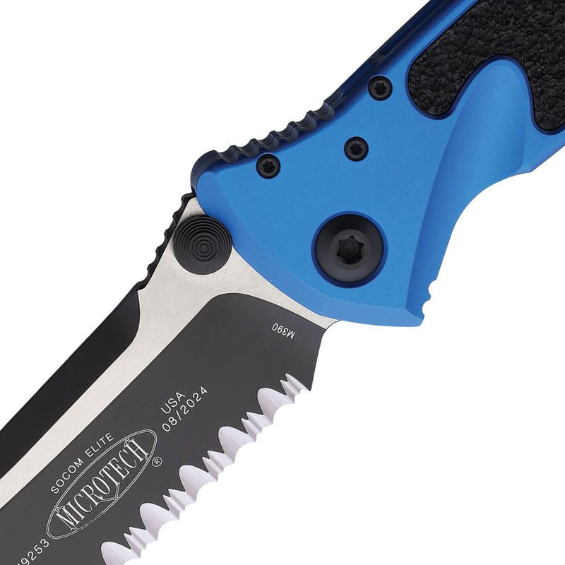Microtech Socom Elite S\E Linerlock Blue [160-2BL]