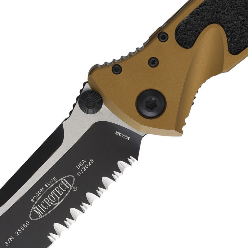 Microtech Socom Elite S\E Linerlock Tan [160-2TA]