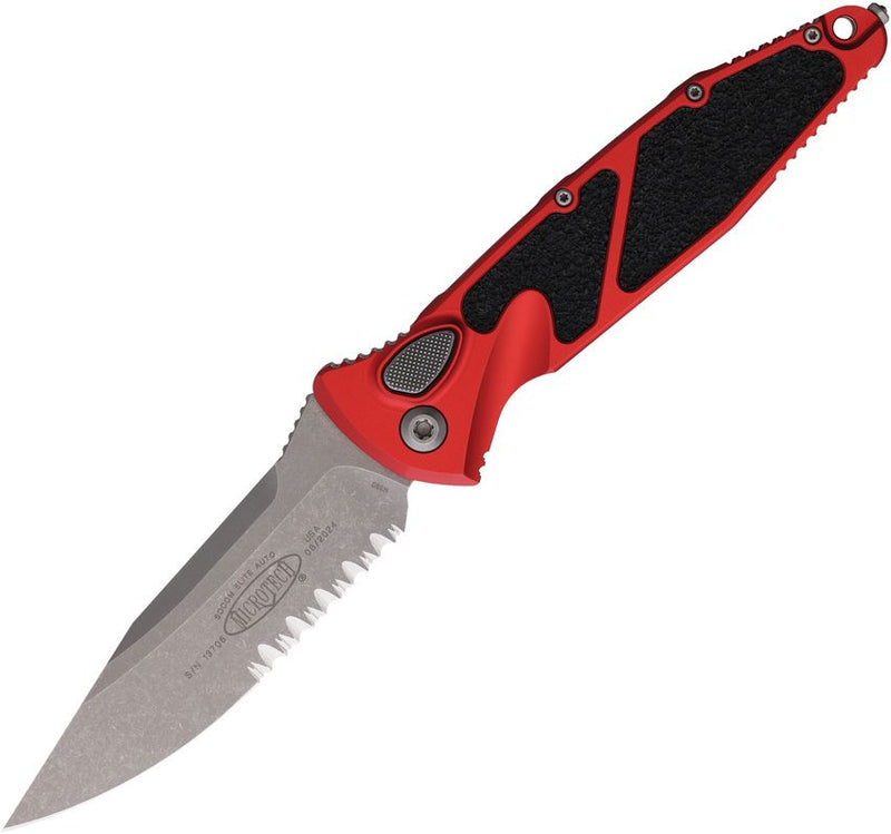 Microtech Auto Socom Elite Button Lock [160A-11APRD]