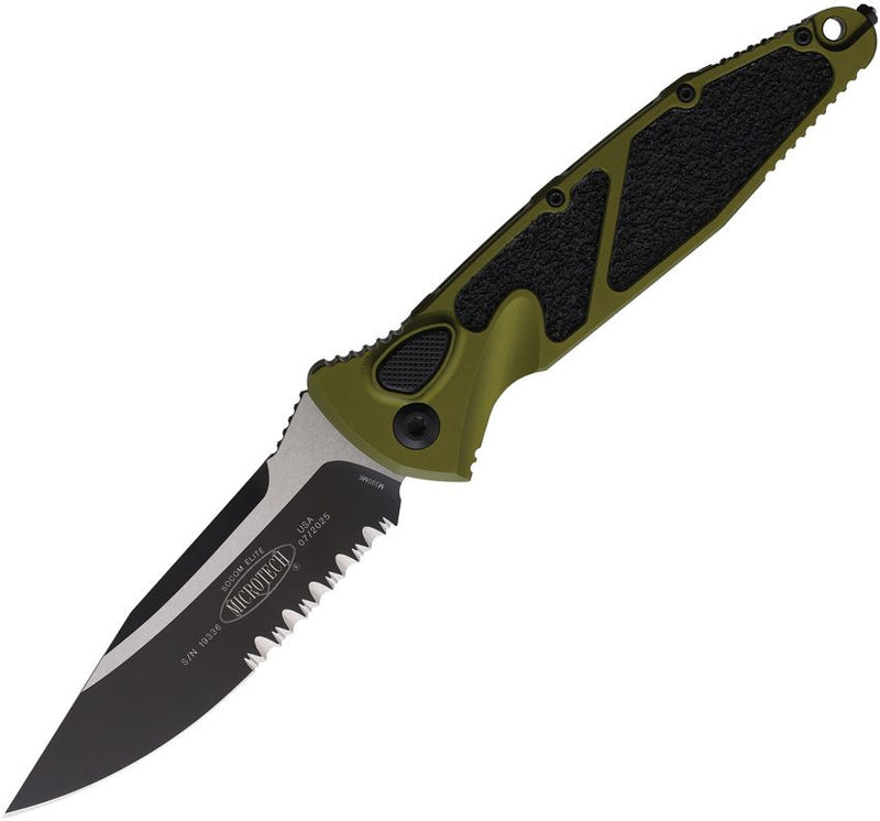 Microtech Auto Socom Elite Buttonlock OD [160A-2OD]