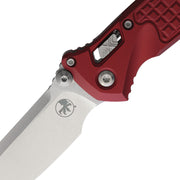 Microtech Socom RAM-LOK S/E Stonewash Standard Frag Aluminum MERLOT Folding Knife [160RL-10FRMR] - product view 2