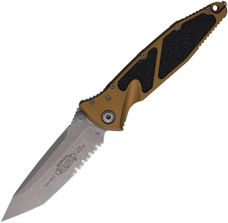Microtech Socom Elite T\E Linerlock Tan [161-11APTA]