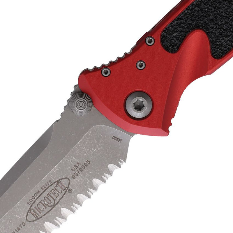 Microtech Socom Elite T\E Linerlock Red [161-12APRD]