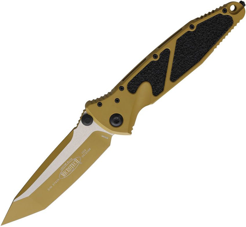 Microtech Socom Elite T/E Linerlock Cerakote RAL-8000 Folding Knife [161-1CRA-Z4]