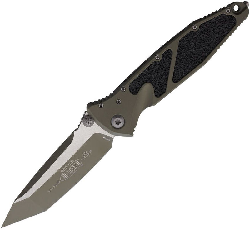Microtech Socom Elite T/E Linerlock Grn [161-1MG-C21Z13]