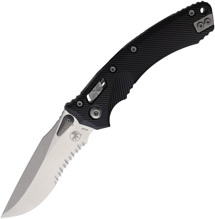 Microtech Amphibian S/E Ram-Lok STW Black (4" Stonewash) [137RL-11FL]