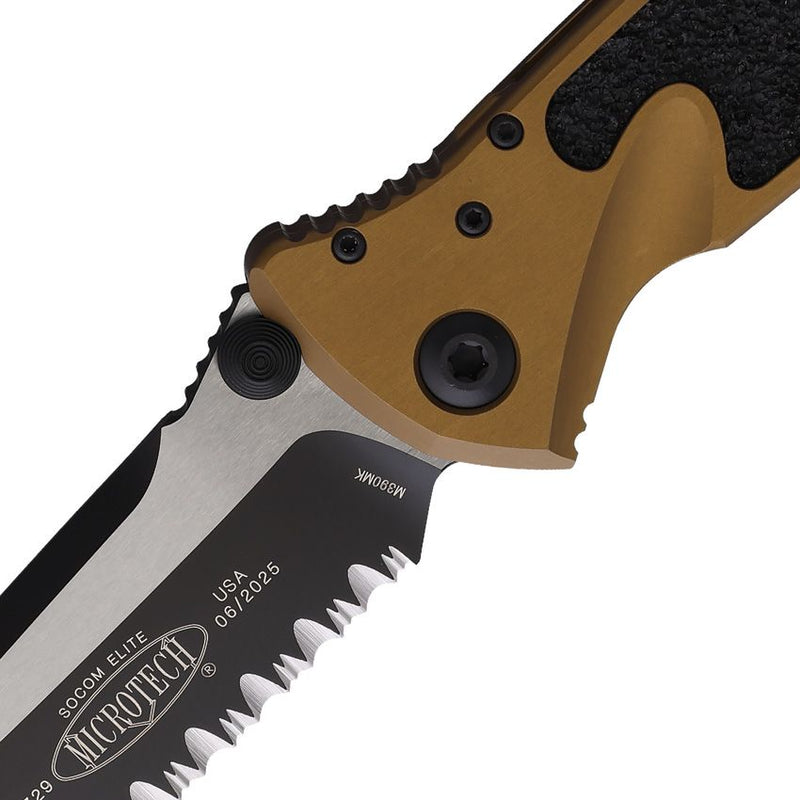 Microtech Socom Elite T\E Linerlock Tan [161-3TA]