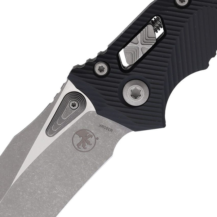 Microtech Amphibian S/E Ram-Lok AP Black (4" Apocalyptic) [137RL-10APFL] - Image 2