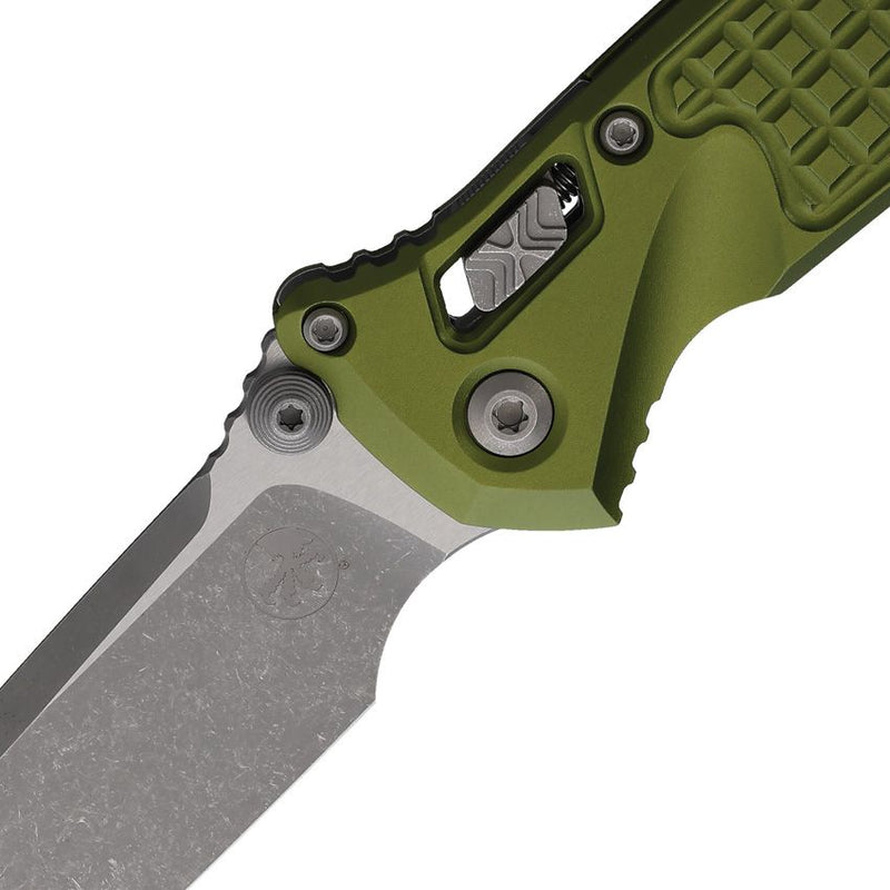 Microtech Socom Ram-Lok T/E OD Green Aluminum Folding Knife [161RL-10FROD]