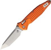 Microtech SOCOM RAM-LOK T/E STONEWASH STANDARD FRAG PATTERN ALUMINUM ORANGE Folding Knife [161RL-10FROR] - product view 1