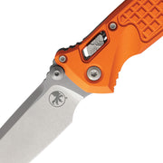 Microtech SOCOM RAM-LOK T/E STONEWASH STANDARD FRAG PATTERN ALUMINUM ORANGE Folding Knife [161RL-10FROR] - product view 2
