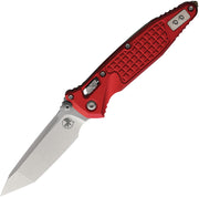 Microtech SOCOM RAM-LOK T/E STONEWASH STANDARD FRAG ALUMINUM RED Folding Knife [161RL-10FRRD] - product view 1
