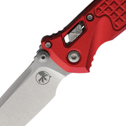 Microtech SOCOM RAM-LOK T/E STONEWASH STANDARD FRAG ALUMINUM RED Folding Knife [161RL-10FRRD] - product view 2