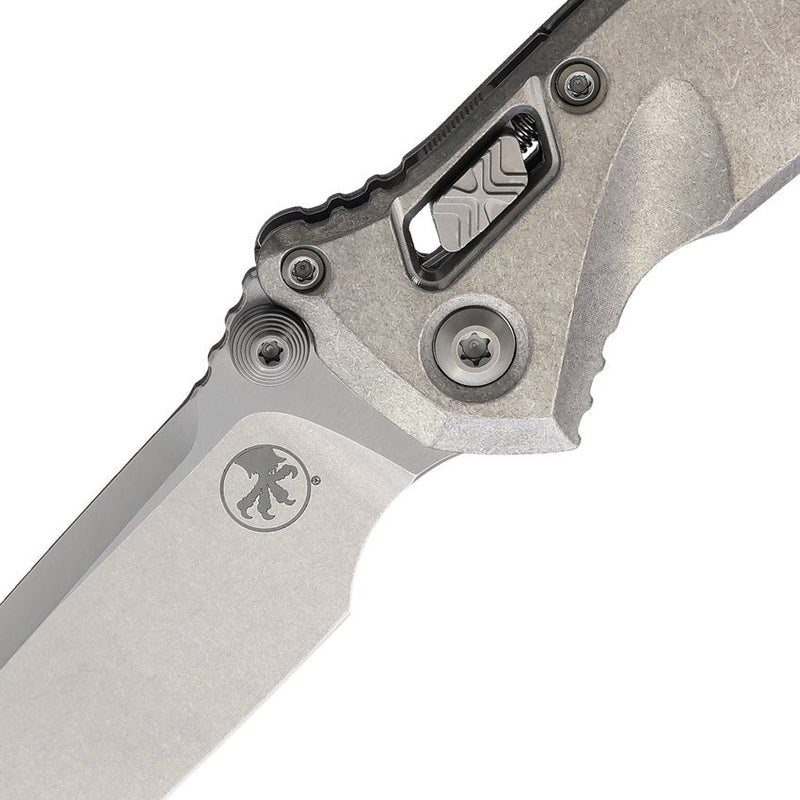 Microtech Socom Ram-Lok Marfione Select Smooth Titanium Folding Knife [161RLS-10MS3]