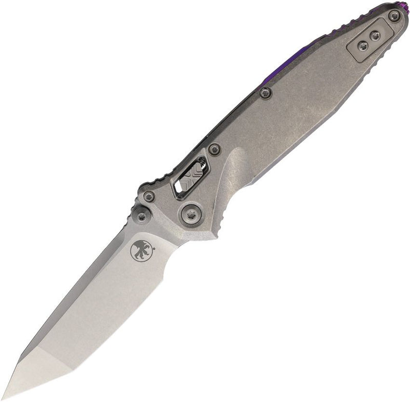 Microtech Socom Ram-Lok Marfione Select Purple Smooth Titanium Folding Knife [161RLS-10MS4]