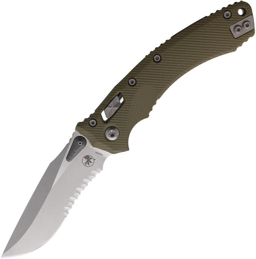 Microtech Amphibian S/E Ram-Lok ODSW Green (4" Stonewash) [137RL-11FLGTOD]