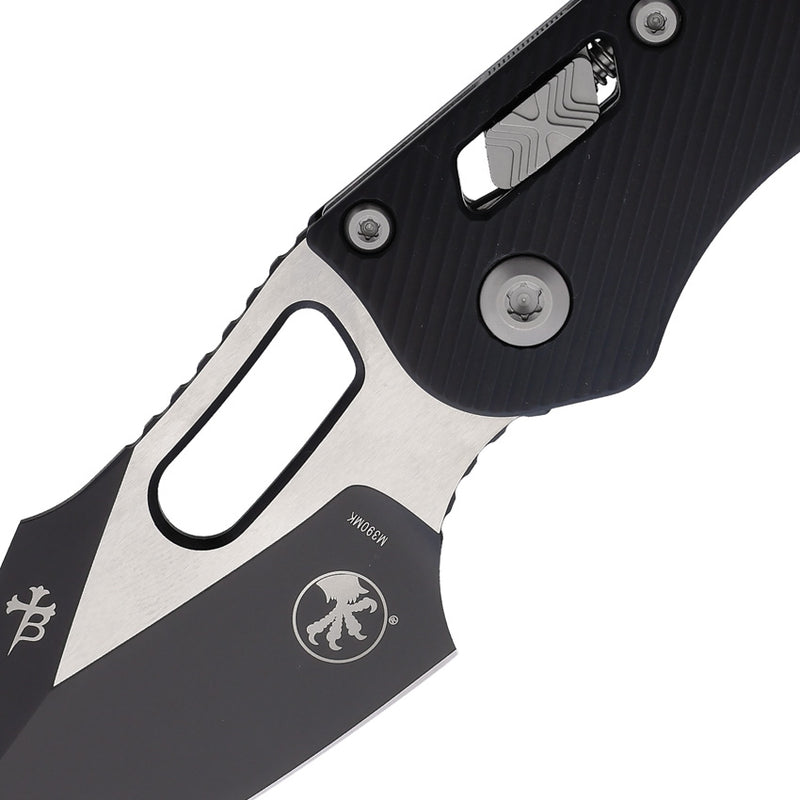 Microtech Stitch RAM-LOK Black Fluted Aluminum Two-Tone Folding Knife [169RL-1FL] - product view 2