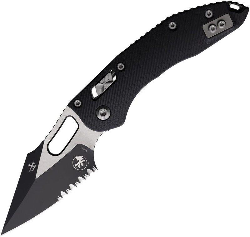 Microtech Stitch S/E Ram Lok Blk PS [169RL-2FLGTBK]