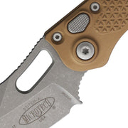 Microtech Auto Stitch S/E Button Lock AP [169-10APBN]