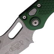 Microtech Auto Stitch S/E Button Lock AP [169-10APEG]