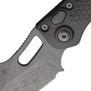 Microtech Auto Stitch S/E Button Lock AP [169-10APNC]