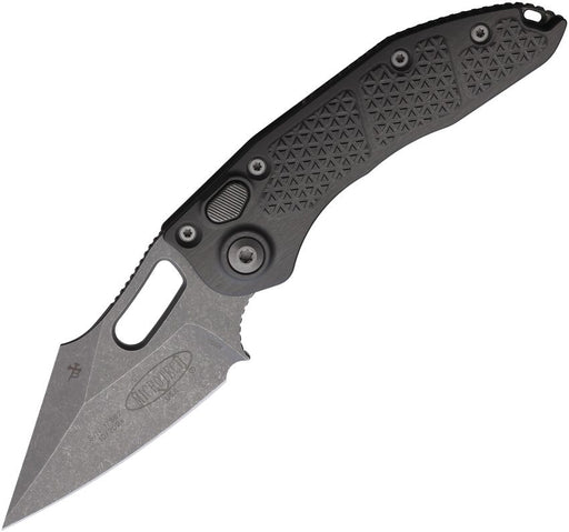 Microtech Auto Stitch S/E Button Lock AP [169-10APNC]