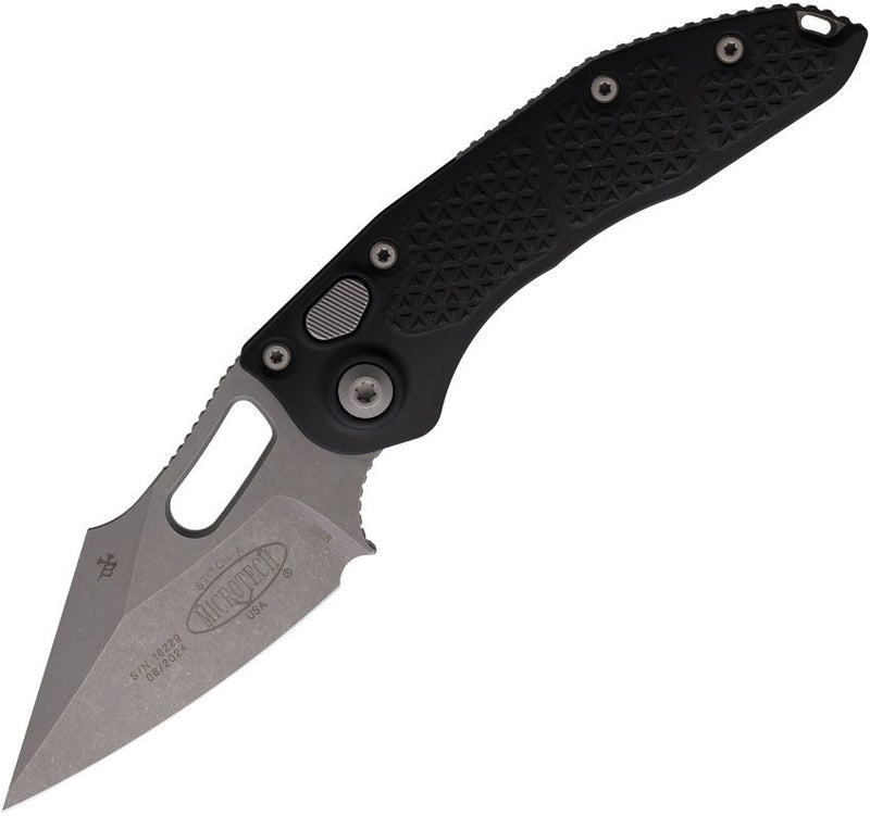Microtech Auto Stitch S/E Button Lock AP [169-10AP]