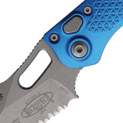 Microtech Auto Stitch S/E Button Lock Bl [169-11APBL]