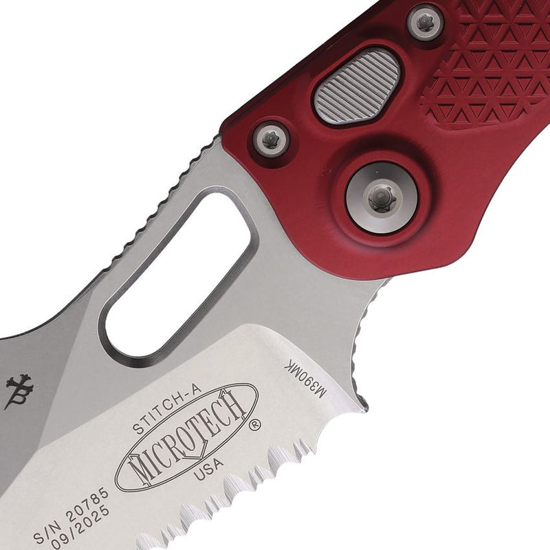 Microtech Auto Stitch S/E Button Lock [169-11MR]