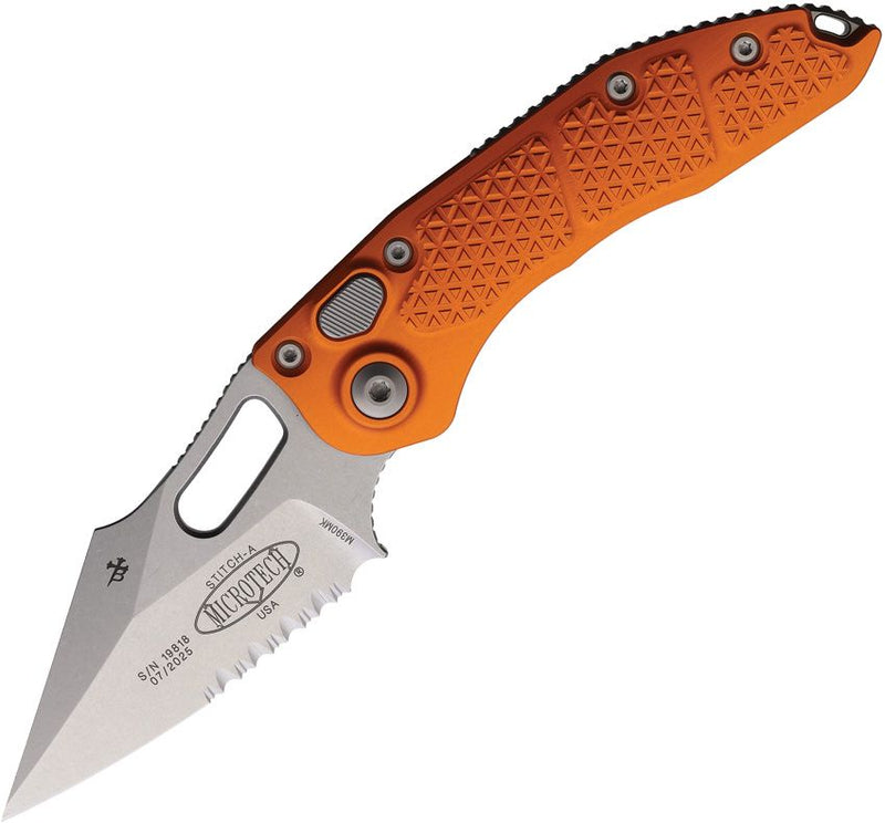 Microtech Auto Stitch S/E Button Lock [169-11OR]