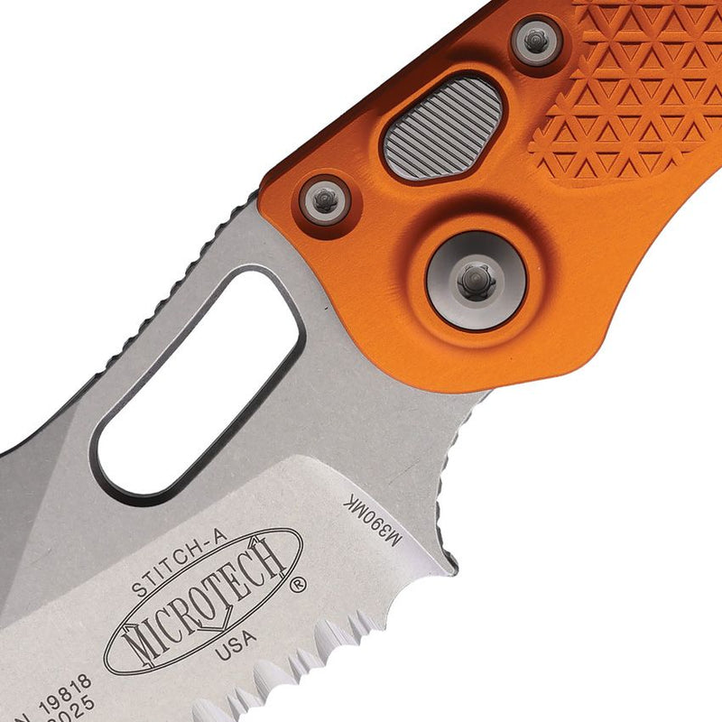 Microtech Auto Stitch S/E Button Lock [169-11OR]