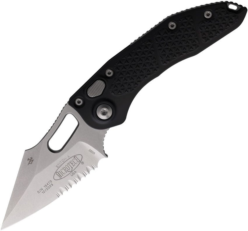 Microtech Auto Stitch S/E Button Lock PS [169-11]
