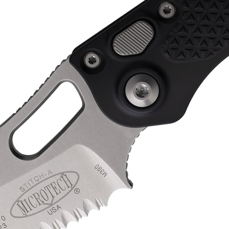 Microtech Auto Stitch S/E Button Lock PS [169-11]