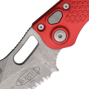 Microtech Auto Stitch S/E Button Lock AP [169-12APRD]