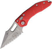 Microtech Auto Stitch S/E Button Lock AP [169-12APRD]