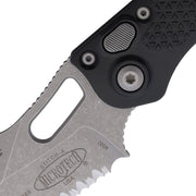 Microtech Auto Stitch S/E Button Lock AP [169-12AP]