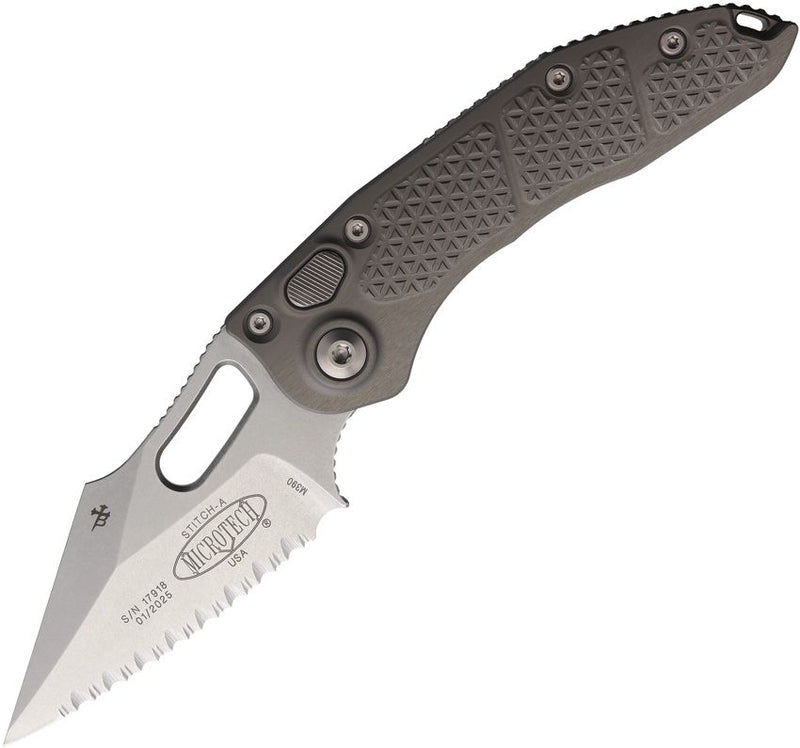 Microtech Auto Stitch S/E Button Lock Gr [169-12NC]