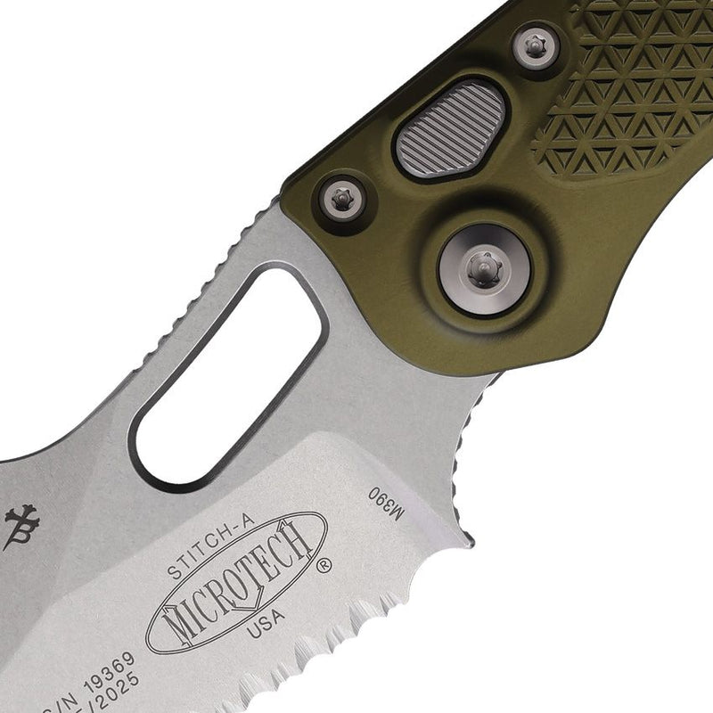 Microtech Auto Stitch S/E Button Lock FS [1691-2OD]