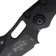 Microtech Auto Stitch S/E Button Lock AP [169-1AP]
