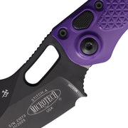 Microtech Auto Stitch S/E Button Lock Pl [169-1PU]