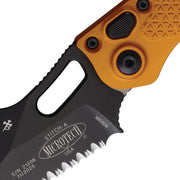 Microtech Auto Stitch S/E Button Lock PS [169-2OT]