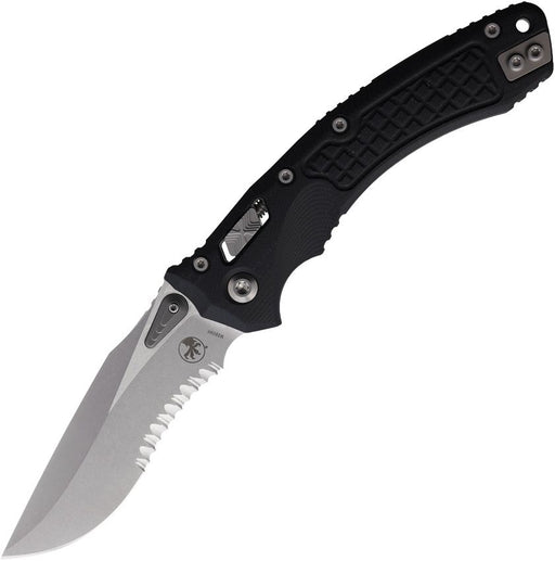 Microtech Amphibian S/E Ram-Lok Blk Black (4" Stonewash) [137RL-11FRGTBK]