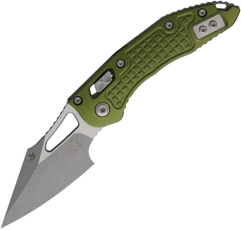 Microtech M-Stitch RAM-LOK Apocalyptic Standard FRAG PATTERN Aluminum OD Green Folding Knife [169MRL-10APFROD] - product view 1