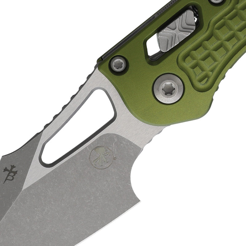 Microtech M-Stitch RAM-LOK Apocalyptic Standard FRAG PATTERN Aluminum OD Green Folding Knife [169MRL-10APFROD] - product view 2