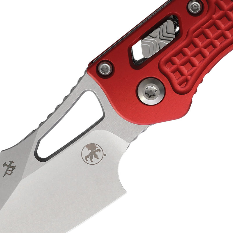 Microtech M-Stitch Red Aluminum (3.00" Bohler M390MK stainless) Folding Knife [169MRL-10FRRD] - product view 2