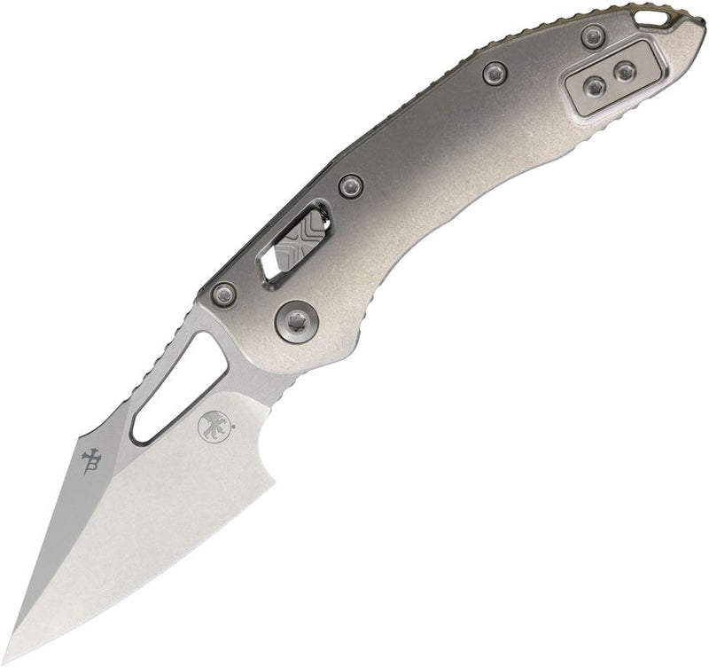 Microtech M-Stitch Ram-Lok Marfione Bronze Smooth Titanium Folding Knife [169MRL-10MS1]